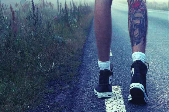 Hot weather forces man to take naked stroll through the city