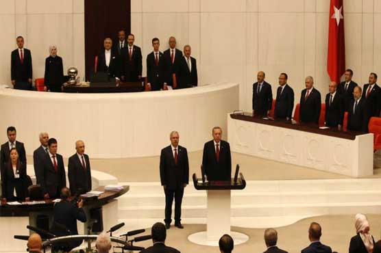 Turkey's Erdogan begins new term with expanded powers