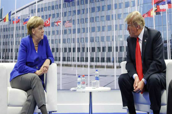 Trump, Merkel clash at NATO summit