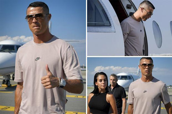Ronaldo arrives in Turin ahead of Juventus unveiling