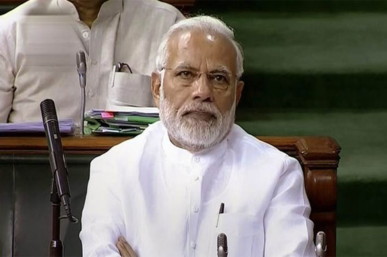 Modi’s government has a clear majority in the 545-member lower house of parliament