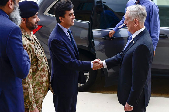 Ambassador Ali Jehangir meets US defense secretary Mattis