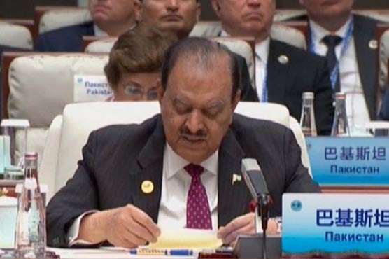 CPEC strengthened economy of state: President Mamnoon Hussain 