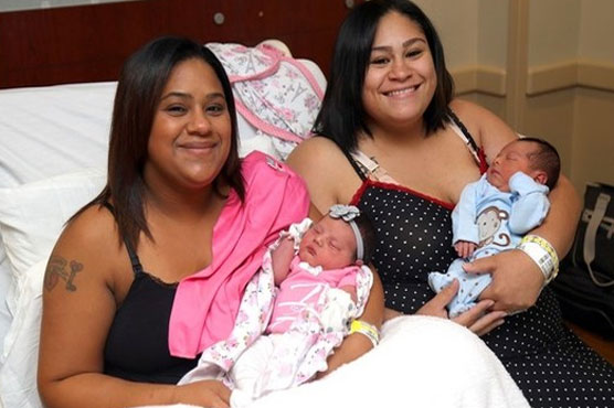 Sisters give birth on same day in Georgia