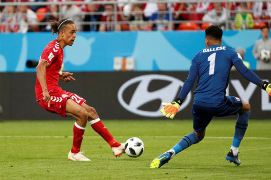 Poulsen winner for Denmark ruins Peru's World Cup return