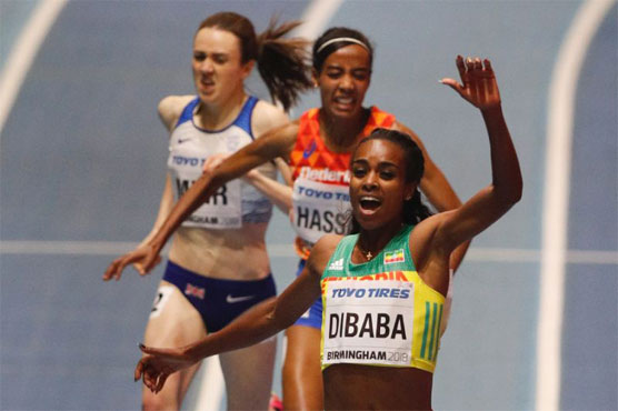 Dibaba strikes again, Russians take high jumps at world indoors