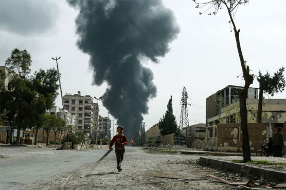 Rebel rocket fire kills 35 in Damascus suburb