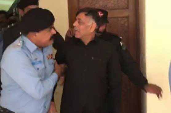 Rao Anwaar lands in Karachi amid tight security