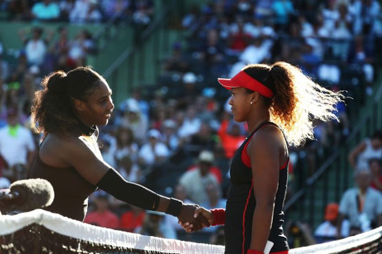 Serena crashes out in Miami as nervous Osaka advances