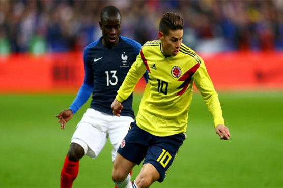 Quintero stuns France as Colombia hit back to win 3-2