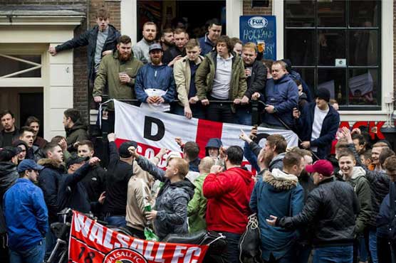 Almost 100 England fans arrested after Amsterdam trouble