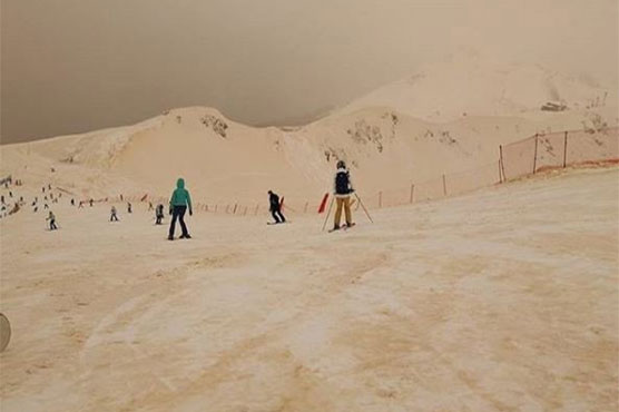 Orange snow? Rare meeting of Siberia, Sahara over Europe