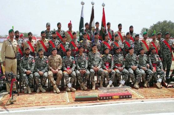 Passing out parade of Frontier Corps KP South held in Mir Ali