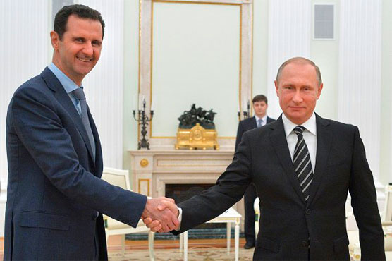 Putin meets Assad, calls for 'political process' on Syria