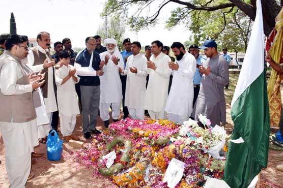 Interior minister visits family of martyred colonel in Islamabad