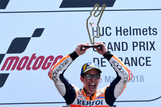 Marquez wins French MotoGP as Zarco crashes out