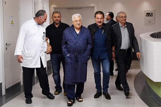 Palestinian president leaves hospital after eight-day stay