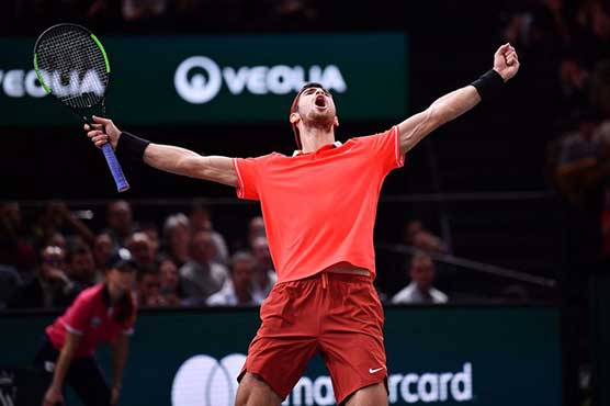 Unseeded Khachanov stuns Djokovic to win Paris Masters