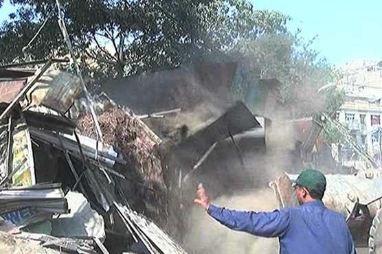 Anti-encroachment operation continues in parts of Karachi  