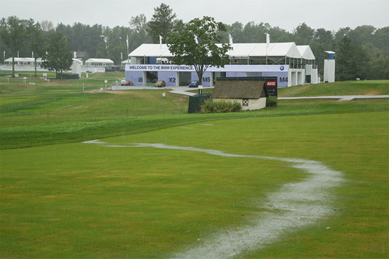 Heavy rain wiped out all play Sunday in the final round of the BMW Championship