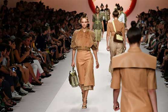In Milan, strident Amazonians showcase Fendi, Max Mara