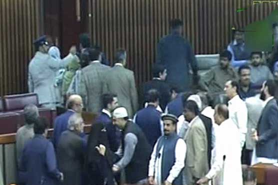 Enraged opposition back in House after Fawad's apology