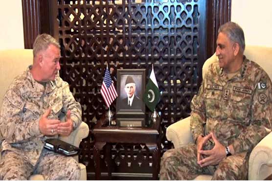 US CENTCOM commander calls on COAS Bajwa to discuss security 