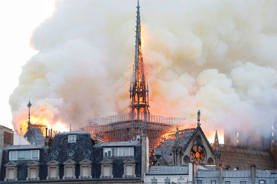 Paris stunned as fire ravages Notre-Dame cathedral