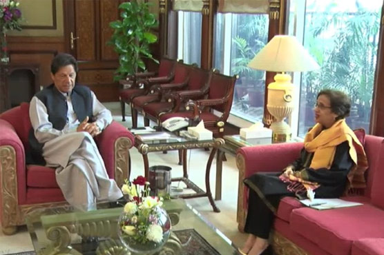 Outgoing Foreign Secretary pays farewell call on PM Imran