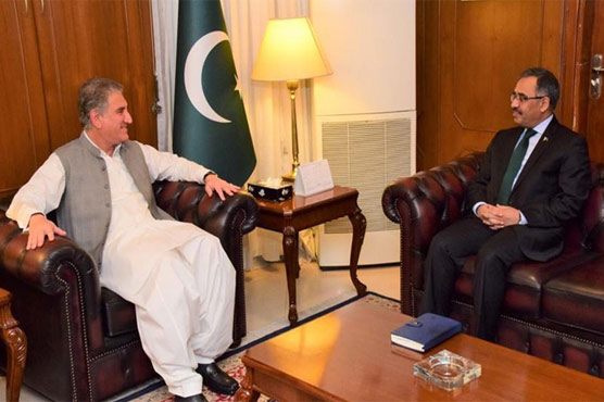 Newly appointed Foreign Secretary calls on FM Qureshi
