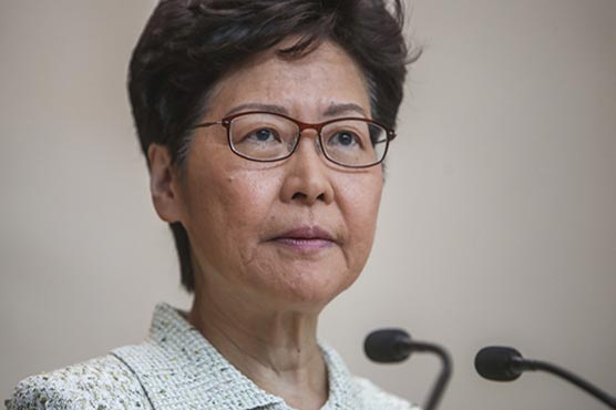 Hong Kong leader does not rule out reshuffle, says focus is restoring order