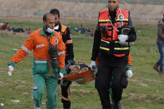 32 Palestinians wounded in border clashes: Gaza ministry