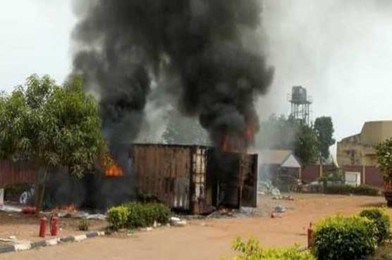 Fire hits Nigerian election office days before vote