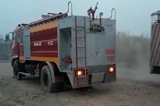 Fire extinguished hours after gas pipeline explosion in Sadiqabad