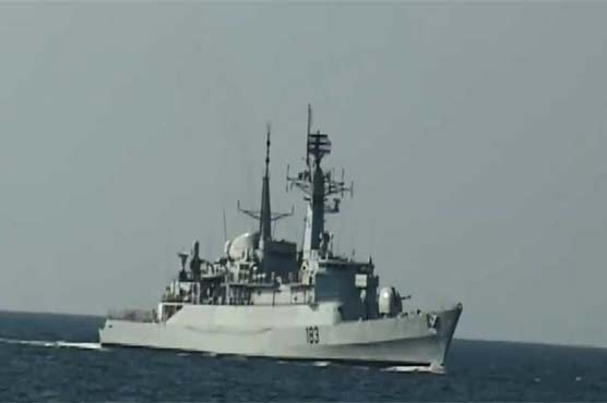 Pakistan Navy ship Khaiber visits port Mina Slaman, Bahrain as part of regional maritime security patrols