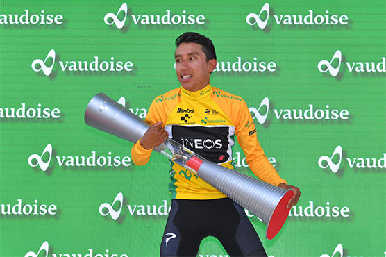 Bernal seals Tour de Suisse title as Carthy wins final stage