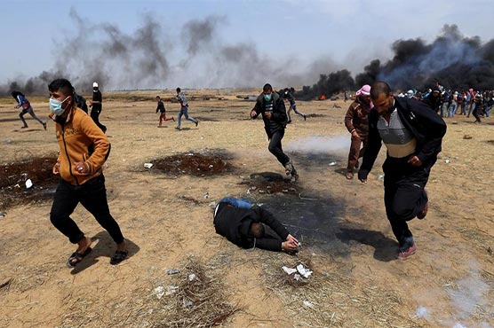 42 Palestinians wounded by Israeli fire in border clashes: Gaza ministry