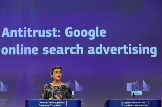 Google fined 1.49 billion euros for search ad blocks in third EU sanction