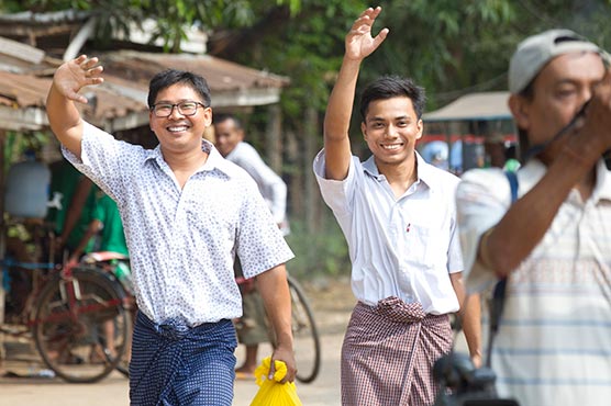 Myanmar frees two Reuters journalists after global outrage