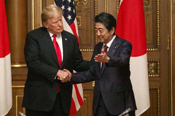 Trump presses Japan over trade gap, expects 'good things' from North Korea