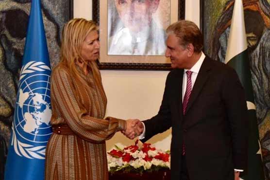FM Qureshi, Queen Maxima discuss social, economic issues