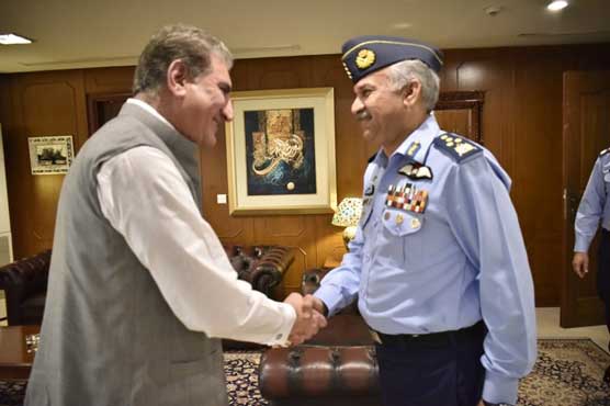 FM Qureshi, Air Chief discuss regional security situation