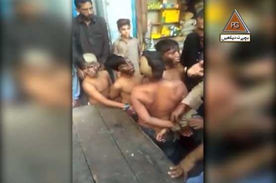 Sheikhupura: Boys brutally beaten by shopkeeper over accusation of theft