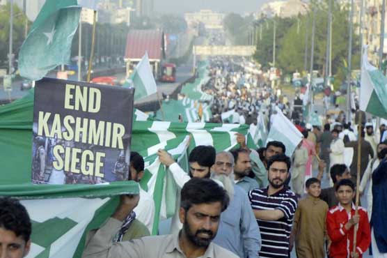 Million March held in Islamabad to express solidarity with Kashmiris