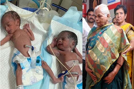 73 Year Old Indian Woman Gives Birth To Twin Girls World Dunya News