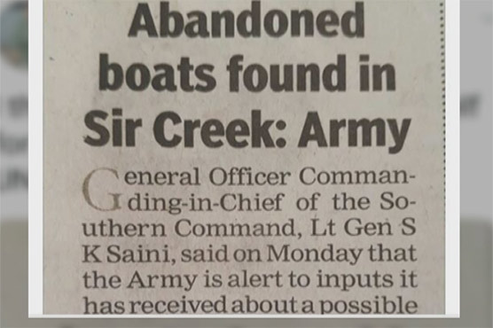 India alleges Pakistan wanted to attack on Sir Creek