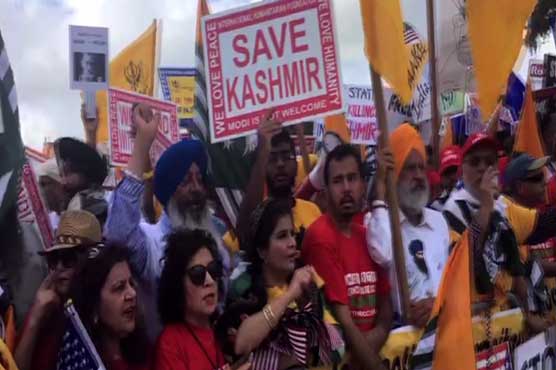 Thousands gather at Houston to protest against Modi
