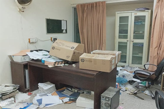 LEAs recover weapons, maps in raid at Karachi University