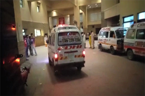 Four injured in cracker attack near Hub Chauki