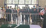 Sindh Governor, CM pay visit at Quaid's mausoleum